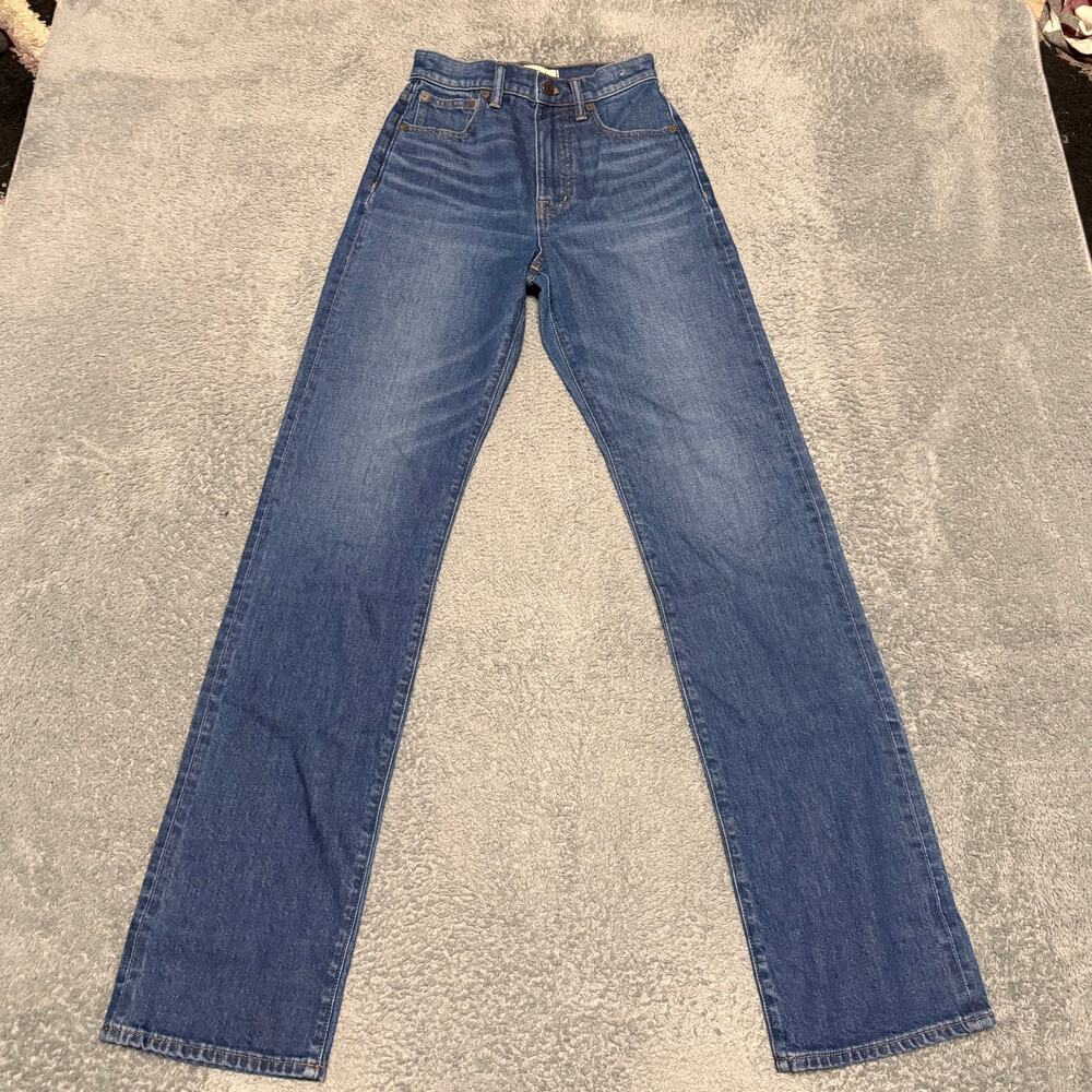 Madewell Jeans Womens 23 (24x33) 90s Straight High Rise Blue Denim
